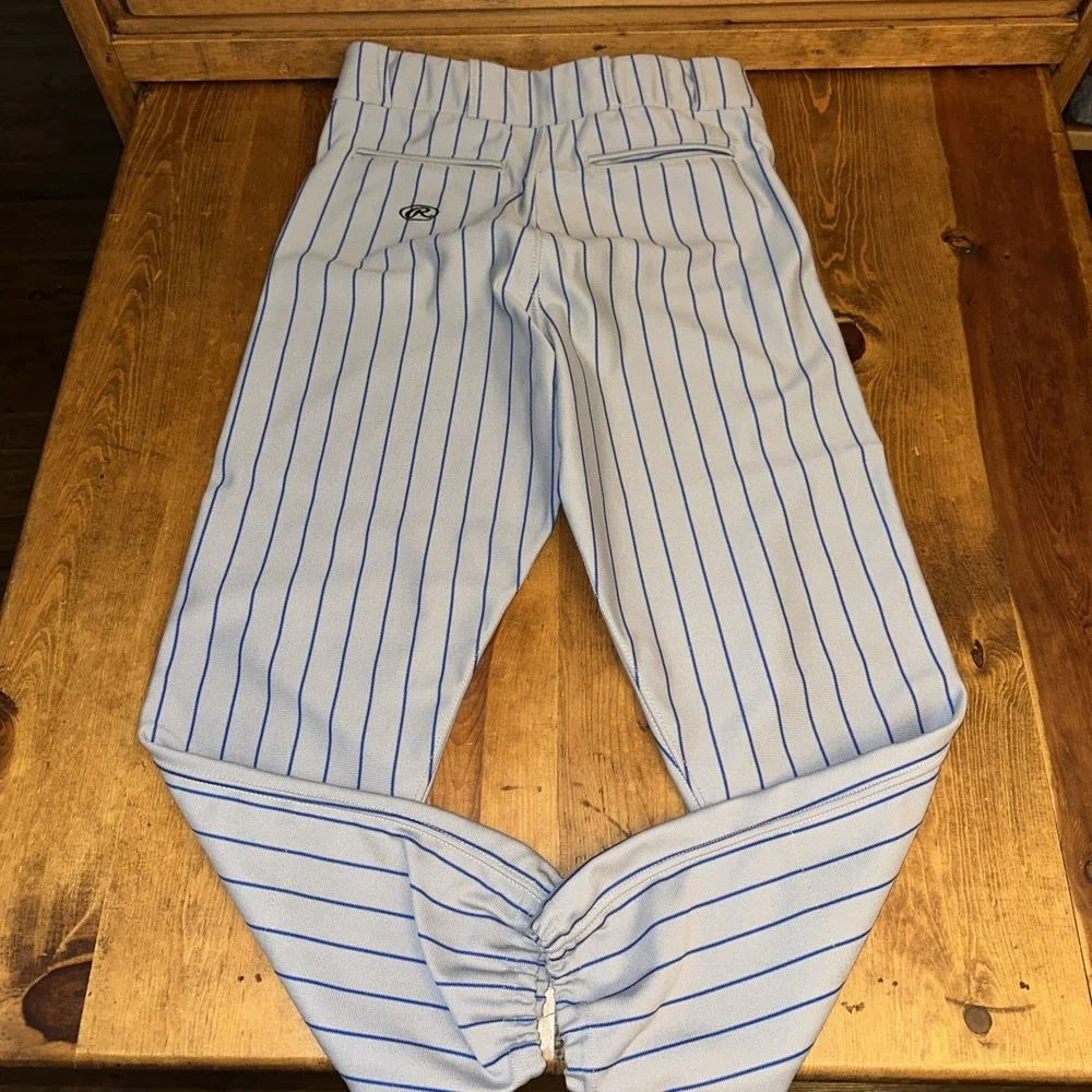 Rawlings Pinstripe Game Used Baseball Pants Made In USA Mark Of‎ A Pro Size 36
